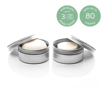 peppermint refresh shampoo & conditioner bar travel set.