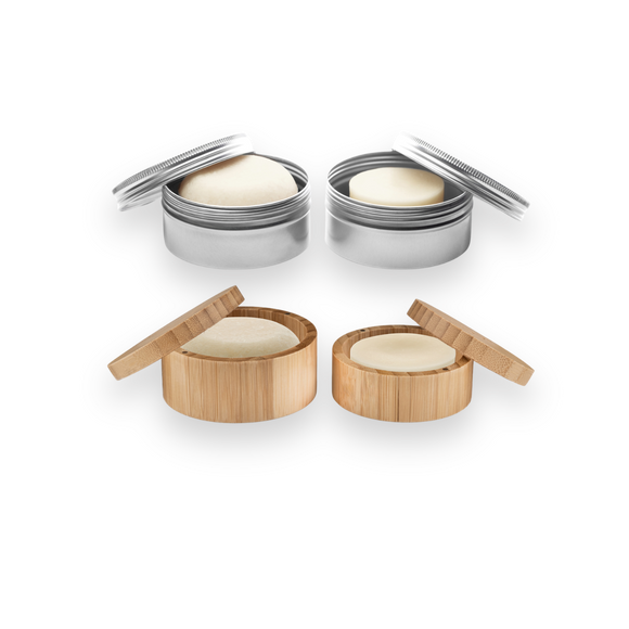 fragrance freedom shampoo & conditioner bar travel set.