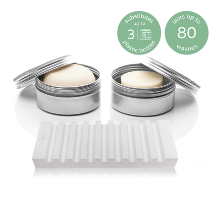 fragrance freedom shampoo & conditioner bar complete set.