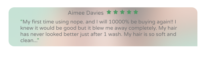 goodbye waste, hello great hair. discover the magic of nope.