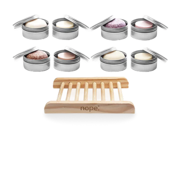 shampoo & conditioner bar gift set.