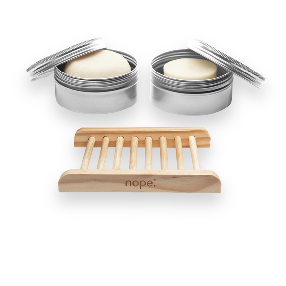 fragrance freedom shampoo & conditioner bar complete set.