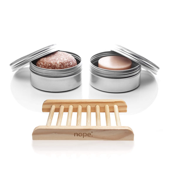 argan roots shampoo & conditioner bar complete set.