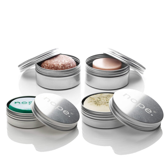 argan roots | in control | fresh air | hair, face & body travel set.