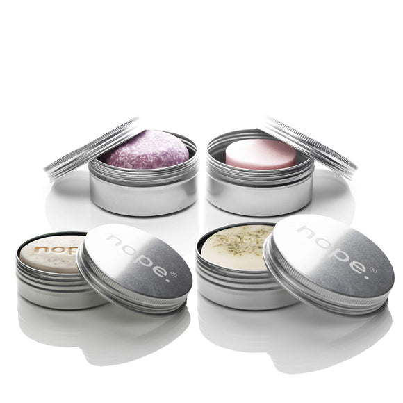 into the deep | oat so soft | fresh air | hair, face & body travel set.