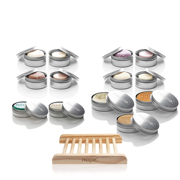 hair, face & body gift set.