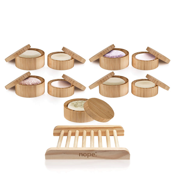 hair & body bamboo gift set.