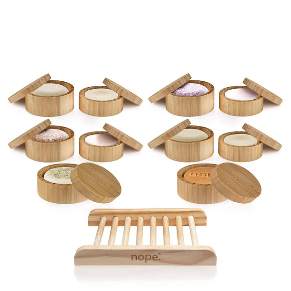 hair & body bamboo gift set.