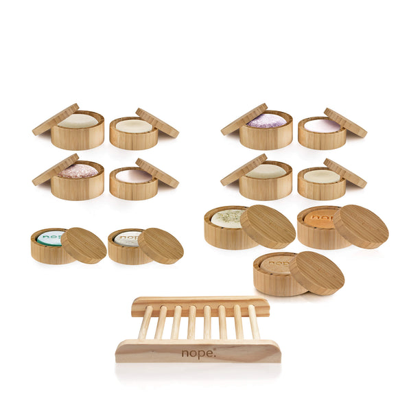 hair, face & body bamboo gift set.