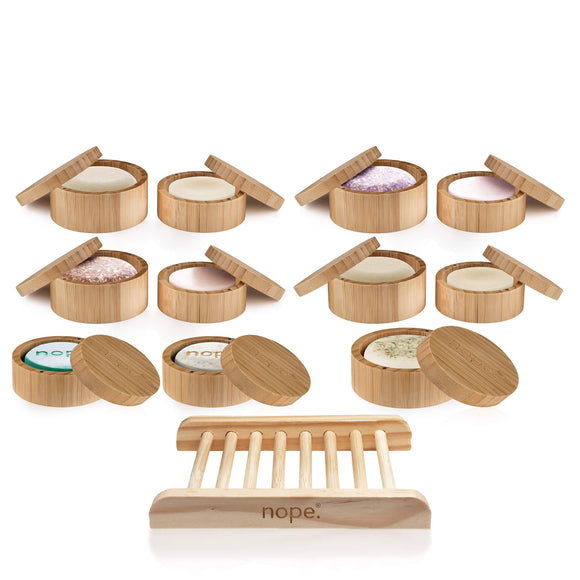 hair, face & body bamboo gift set.