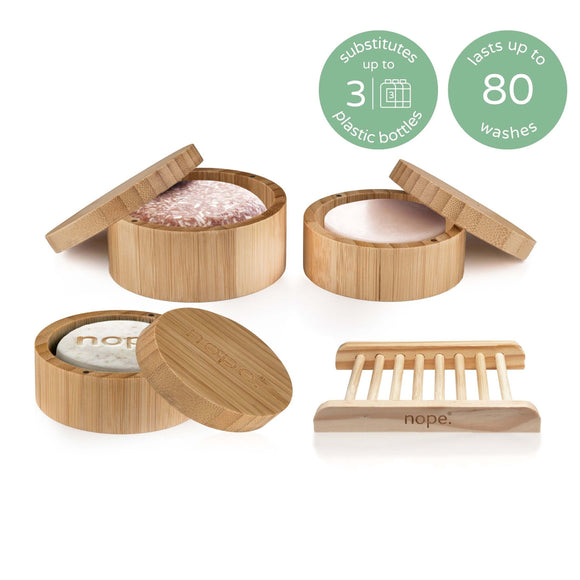 hair & face bamboo gift set.