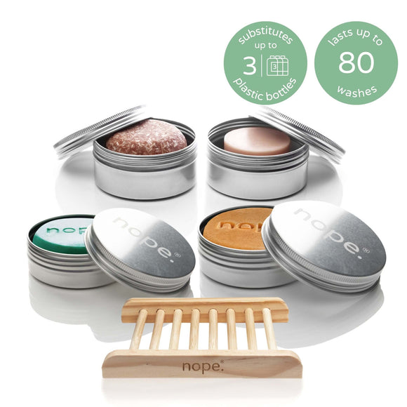 hair, face & body gift set.