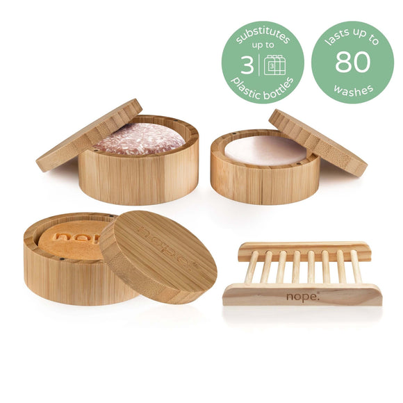 hair & body bamboo gift set.