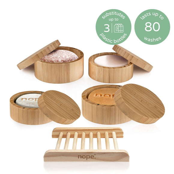 hair, face & body bamboo gift set.