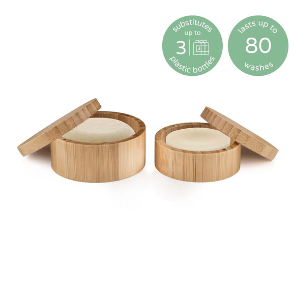 fragrance freedom shampoo & conditioner bar travel set.