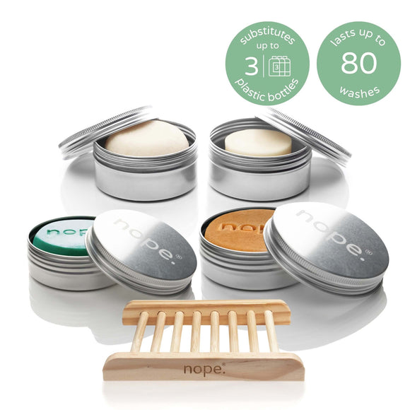 hair, face & body gift set.