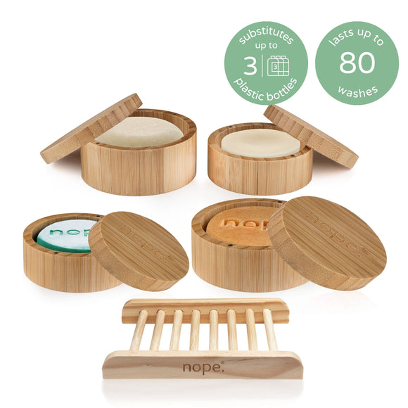 hair, face & body bamboo gift set.