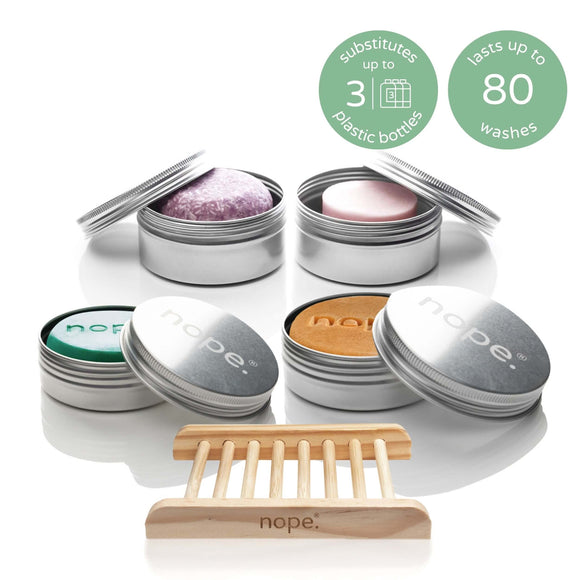 hair, face & body gift set.