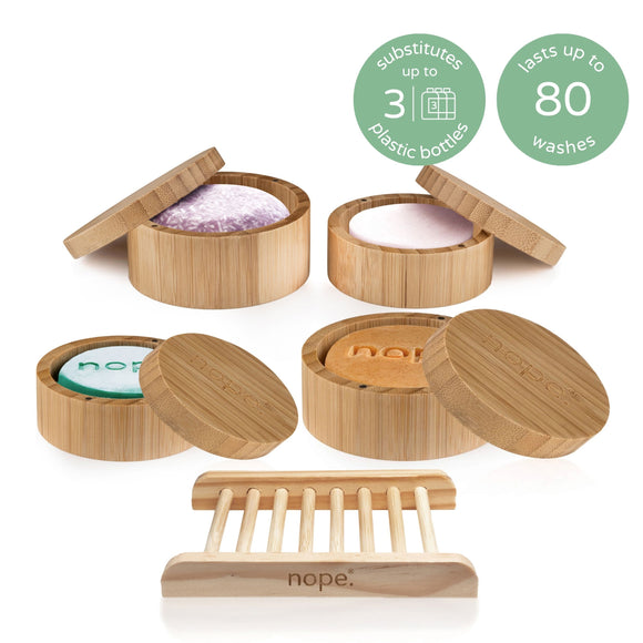 hair, face & body bamboo gift set.