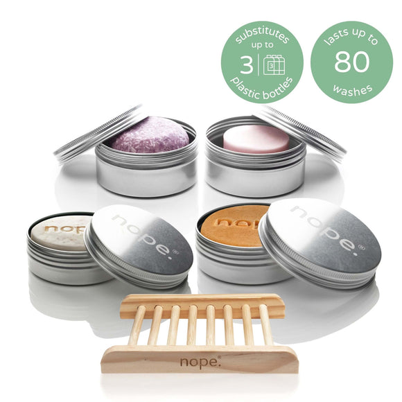 hair, face & body gift set.