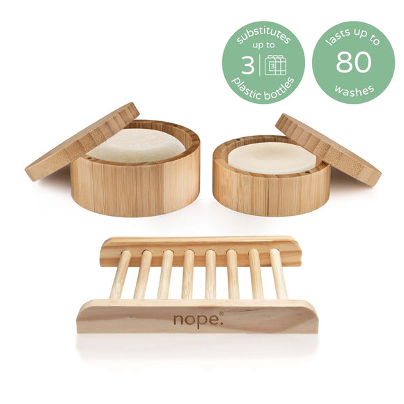 peppermint refresh shampoo & conditioner bar complete set.
