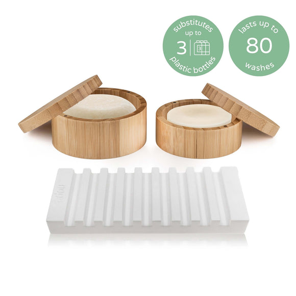 peppermint refresh shampoo & conditioner bar complete set.