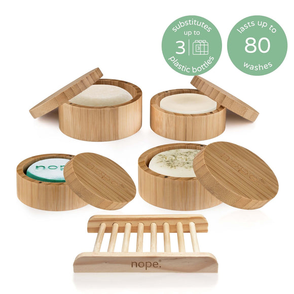 hair, face & body bamboo gift set.