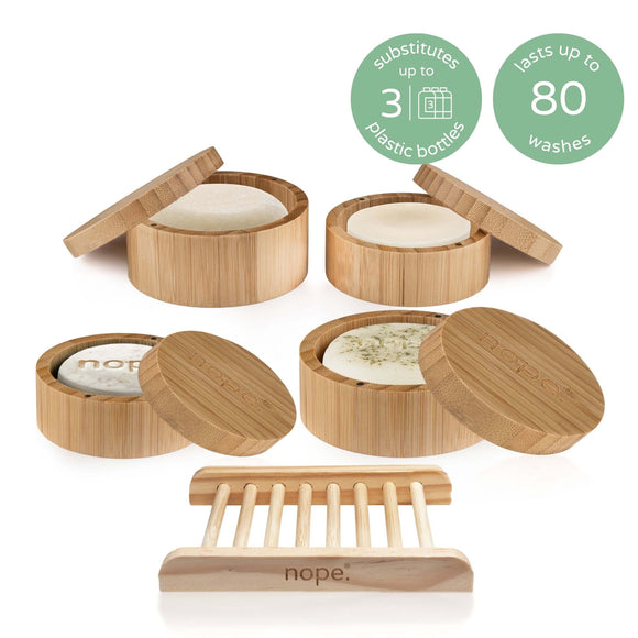 hair, face & body bamboo gift set.