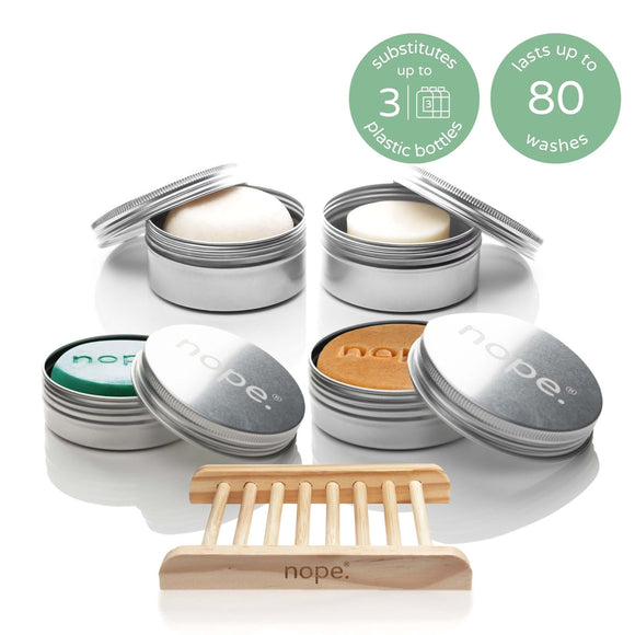 hair, face & body gift set.