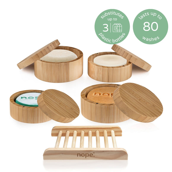 hair, face & body bamboo gift set.