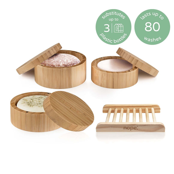 hair & body bamboo gift set.
