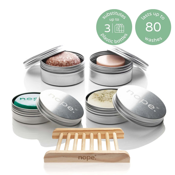 hair, face & body gift set.