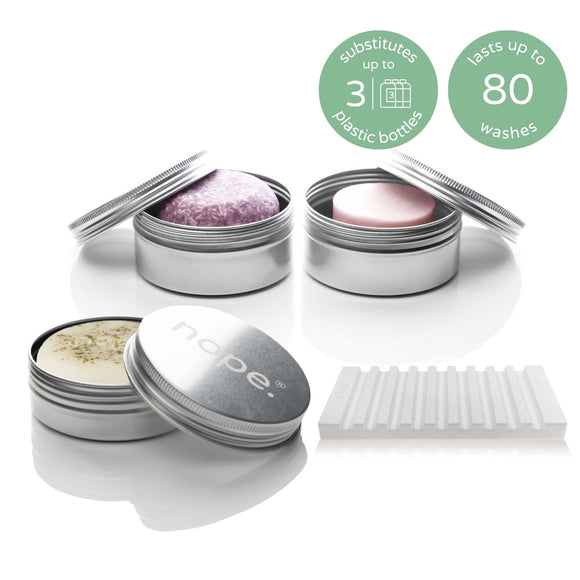 into the deep | fresh air | hair & body complete set.