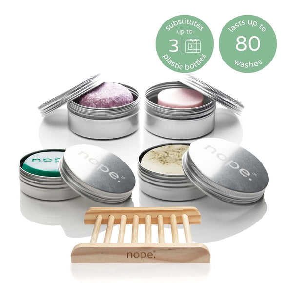 hair, face & body gift set.