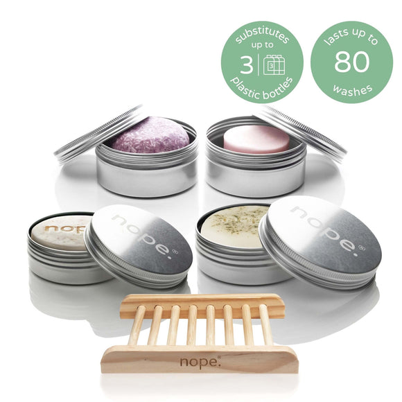 hair, face & body gift set.