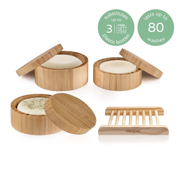 hair & body bamboo gift set.