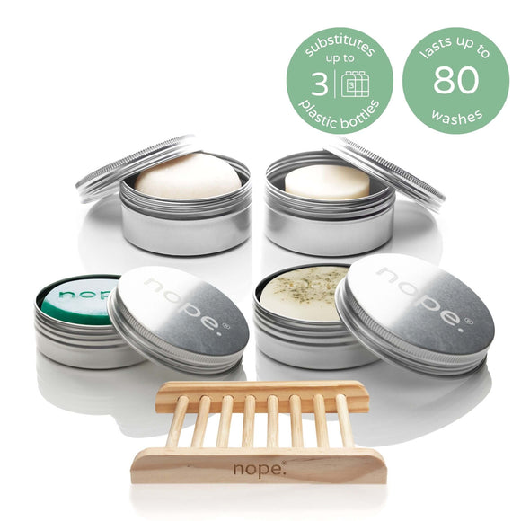 hair, face & body gift set.