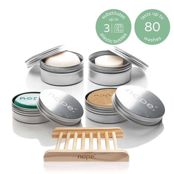 hair, face & body gift set.