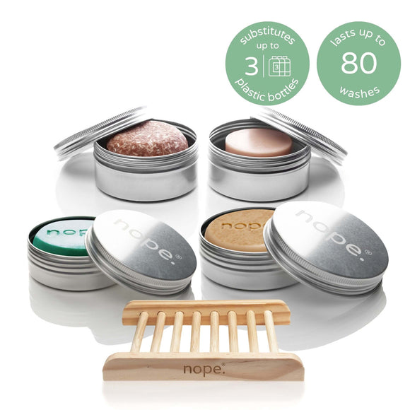 hair, face & body gift set.