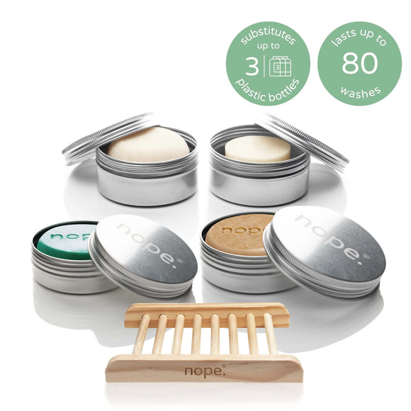 hair, face & body gift set.