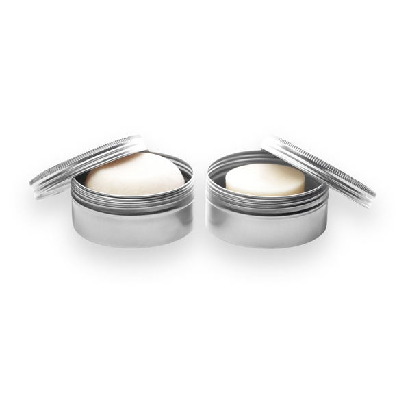 peppermint refresh shampoo & conditioner bar travel set.