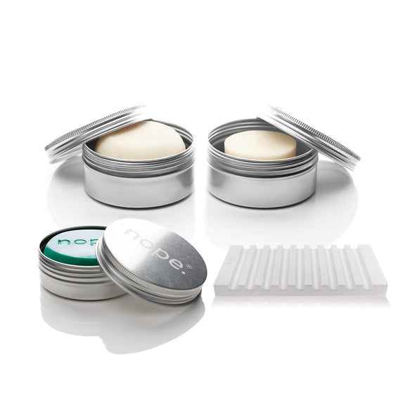 fragrance freedom in control hair & face complete fast dry set.
