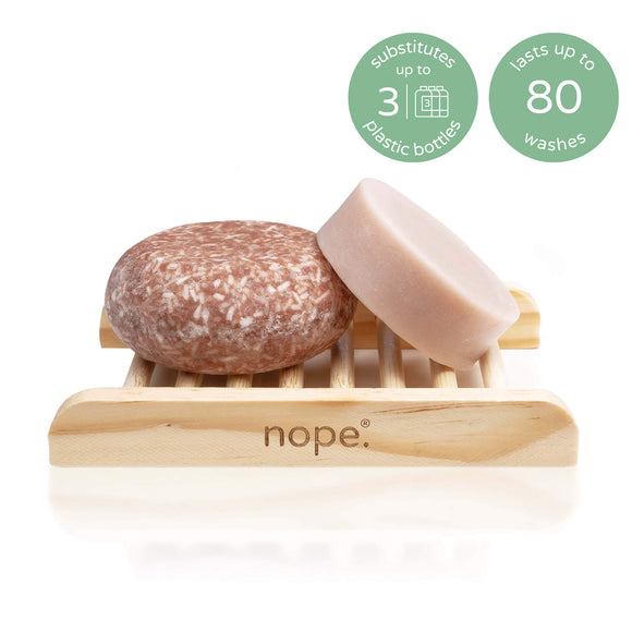argan roots shampoo & conditioner bar home set.