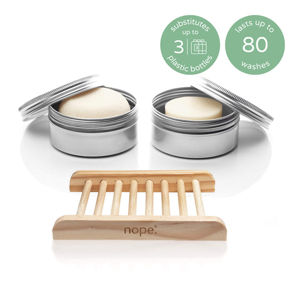 shampoo & conditioner bar gift set.