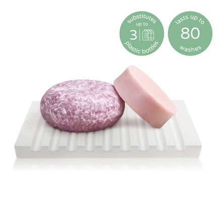 frizz relief shampoo & conditioner bar starter set.
