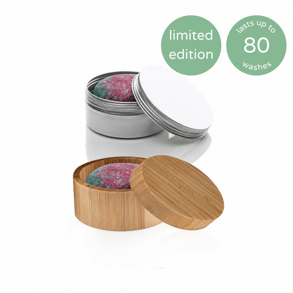 limited edition: wild awaits shampoo bar travel set.