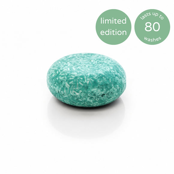 limited edition: jungle monsoon shampoo bar.