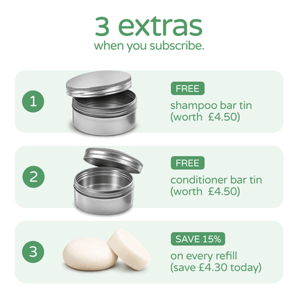 grease relief shampoo & conditioner bar starter set.