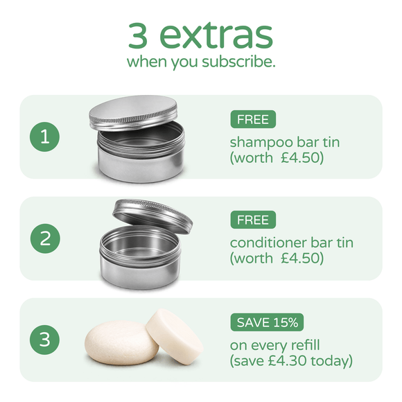 grease relief shampoo & conditioner bar starter set.
