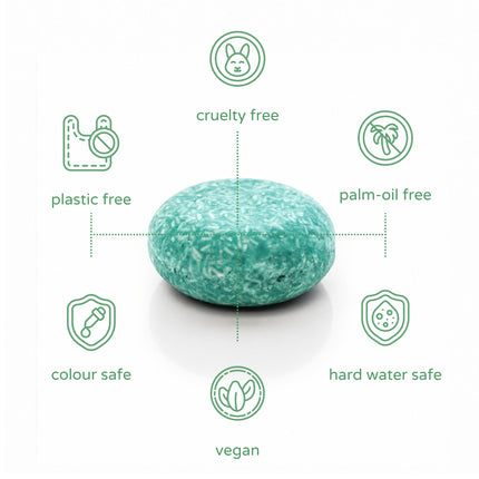 limited edition: jungle monsoon shampoo bar.